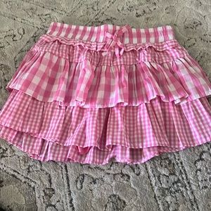 NWT Day + Moon Pink Gingham Skort M